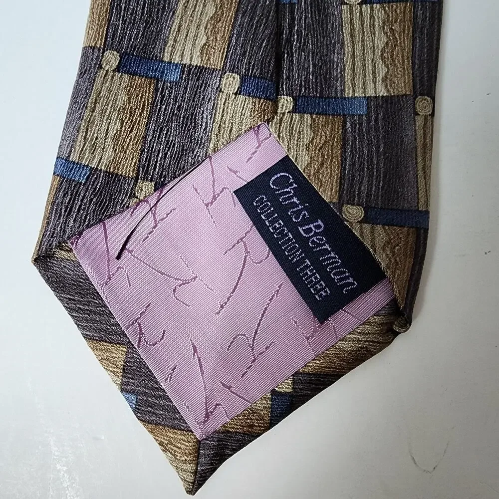 Jimmy V Tie Mens Necktie 100% Silk Chris Berman Collection Three Made In USA